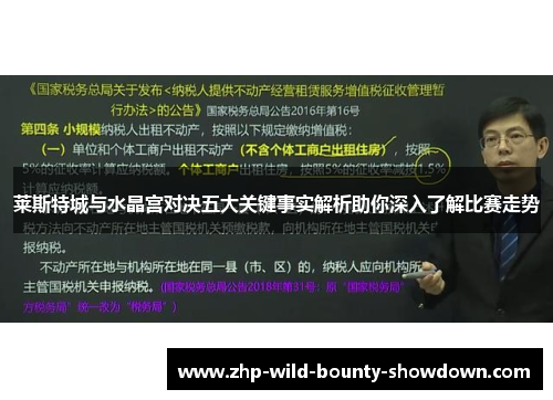 莱斯特城与水晶宫对决五大关键事实解析助你深入了解比赛走势